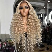 Original Human Hair Deep Wave Wig: Customizable, 4x4, 28 inches, 300g