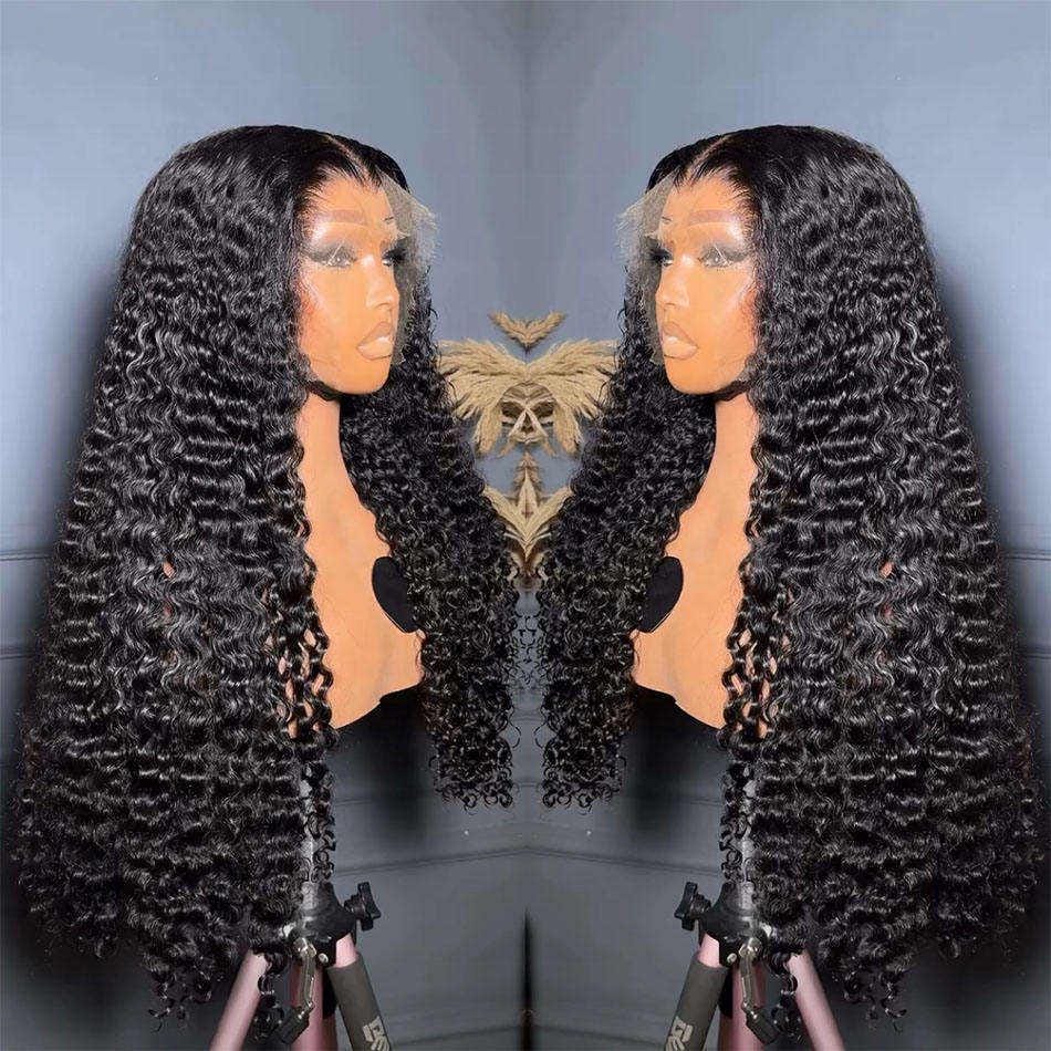 original Burmese Human hair curl wig customizable 2x6 36  inches 350g