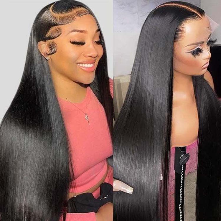 Original Human Hair Bone Straight Wig, Customizable 4x4, 28 inches, 300g