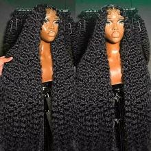 Customizable Water Wave Human Hair Wig, Soft Flowing Curls 5x5 24 inches 280g