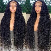 Customizable Water Wave Human Hair Wig, Soft Flowing Curls 5x5 24 inches 280g